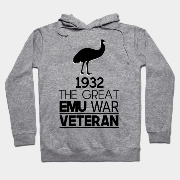 1932: The Great Emu War Veteran Hoodie by artsylab